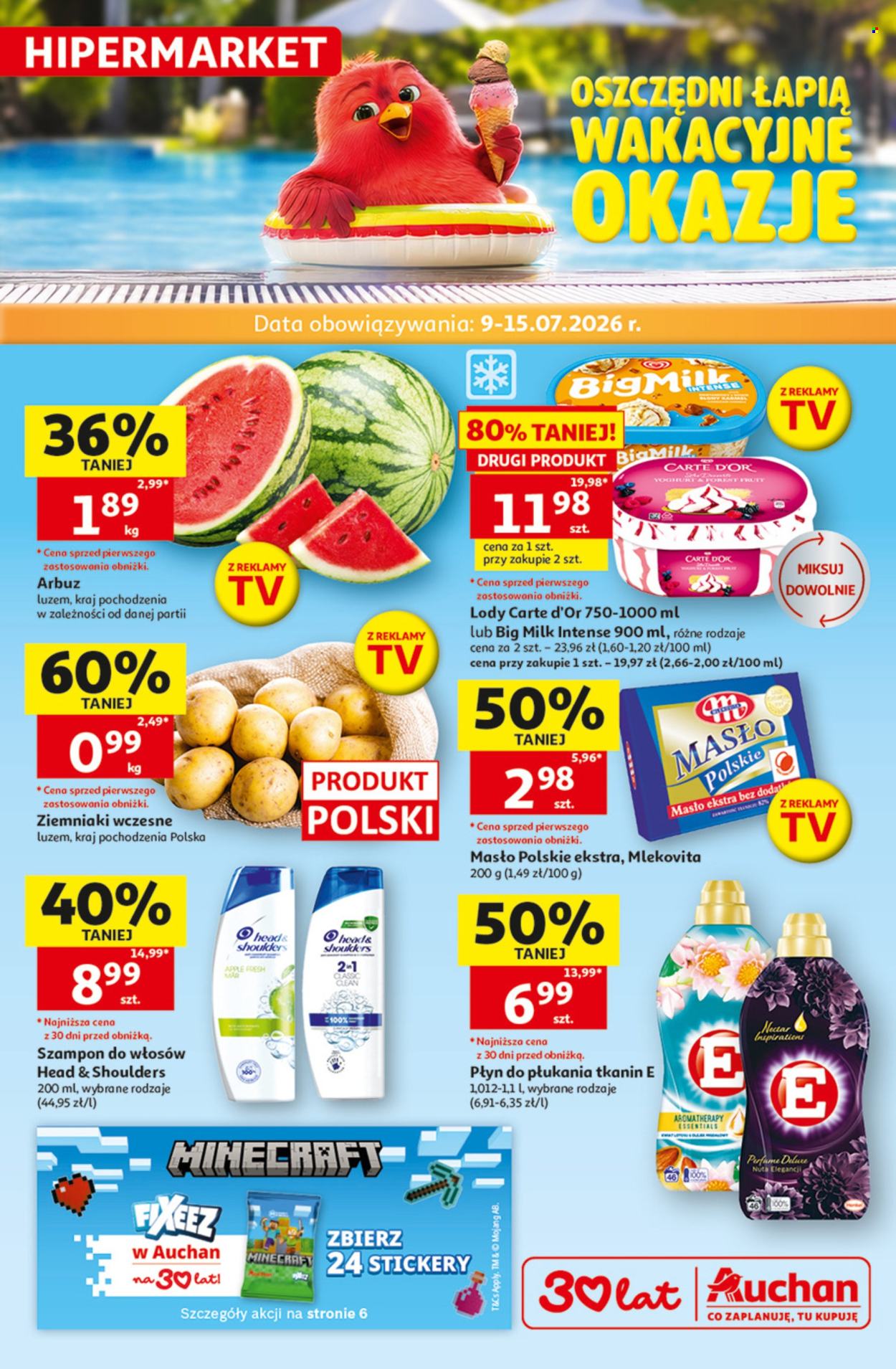Gazetka Auchan - 9.7.2026. - 15.7.2026.. Strona 1