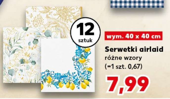 Serwetki airlaid