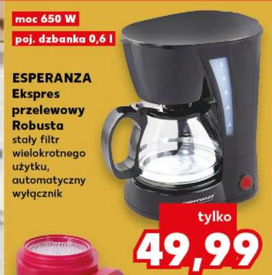 ESPERANZA Ekspres przelewowy Robusta