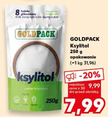 GOLDPACK Ksylitol 250 g opakowanie