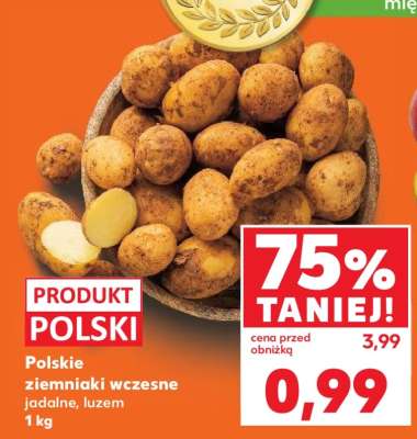 Polskie ziemniaki wczesne jadalne, luzem 1 kg