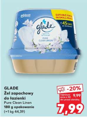 GLADE Żel zapachowy do łazienki Pure Clean Linen