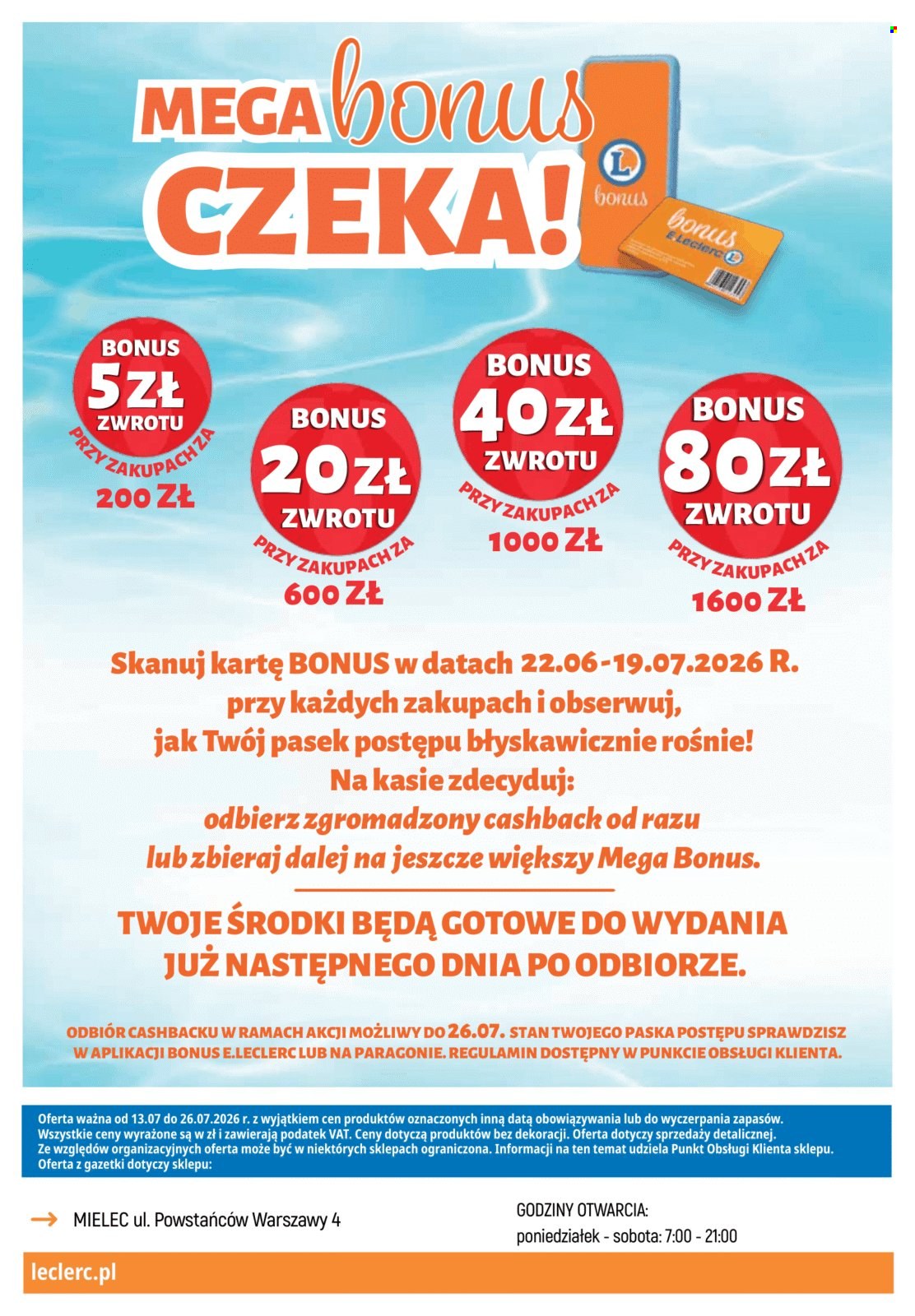 Gazetka E.Leclerc - 10.7.2026. - 26.7.2026.. Strona 20
