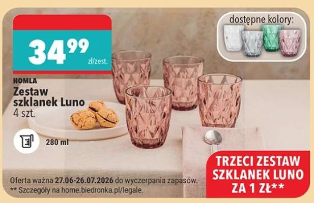Zestaw szklanek Luno