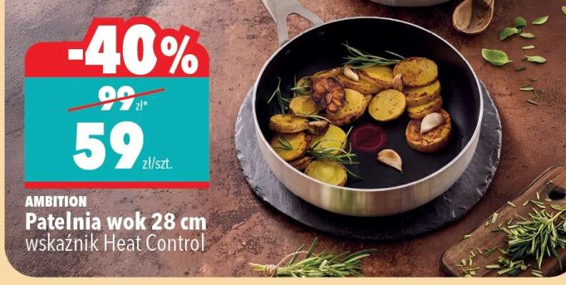 Patelnia wok 28 cm