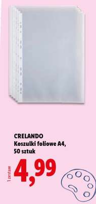 CRELANDO Koszulki foliowe A4, 50 sztuk
