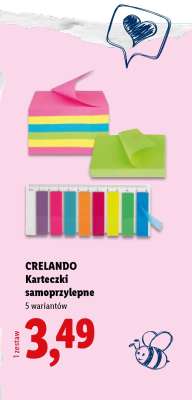 CRELANDO Karteczki samoprzylepne