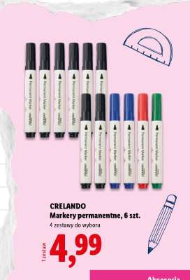 CRELANDO Markery permanentne, 6 szt.