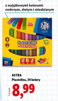 ASTRA Plastelina, 24 kolory