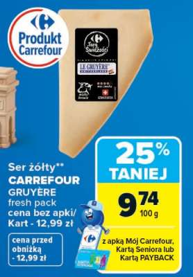 Ser żółty CARREFOUR GRUYÈRE