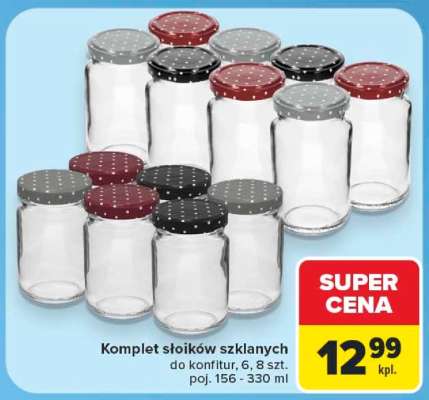 Komplet słoików szklanych