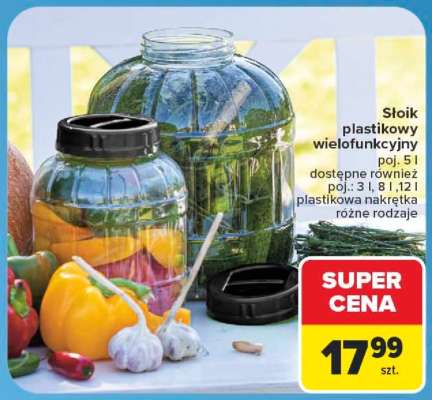 Słoik plastikowy wielofunkcyjny