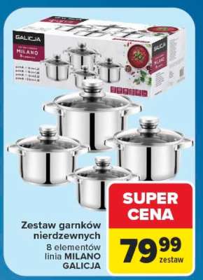 Zestaw garnków nierdzewnych