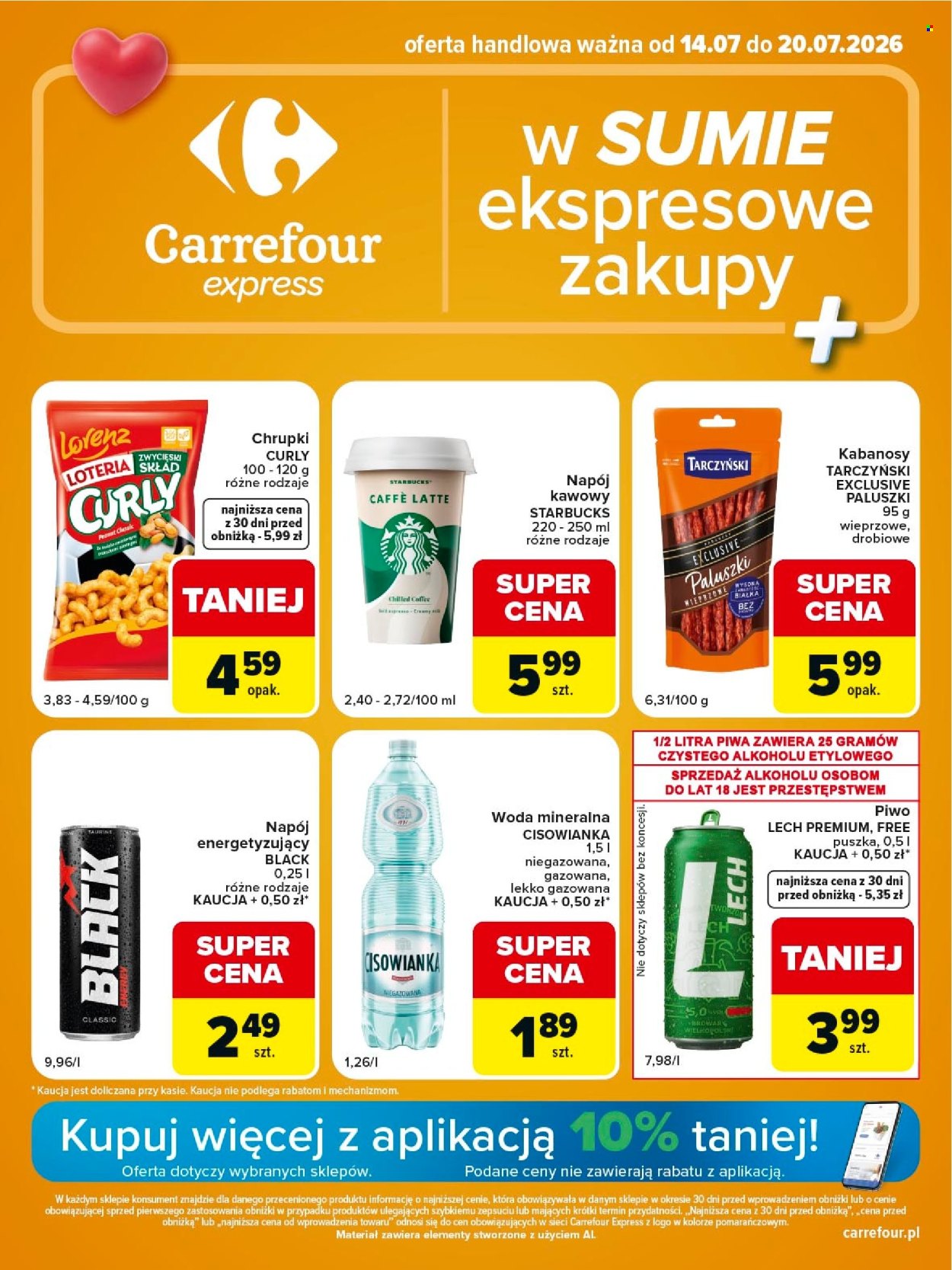 Gazetka Carrefour Express - 14.7.2026. - 20.7.2026.. Strona 1
