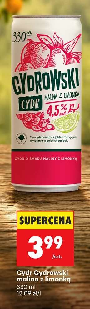 Cydr Cydrowski malina z limonką