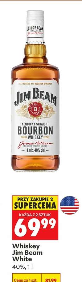 WHISKEY JIM BEAM WHITE