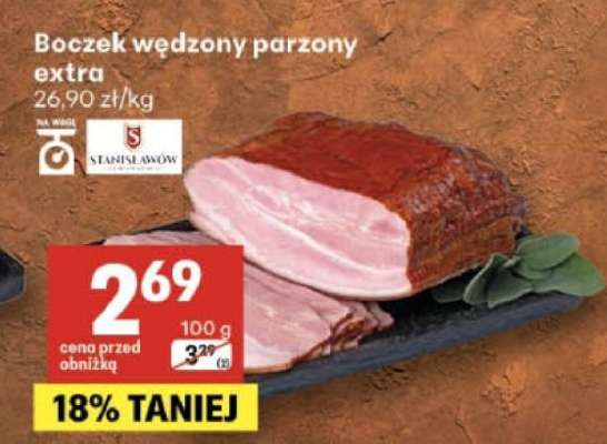 Boczek wędzony parzony extra