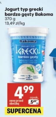 Jogurt typ grecki bardzo gęsty Bakoma