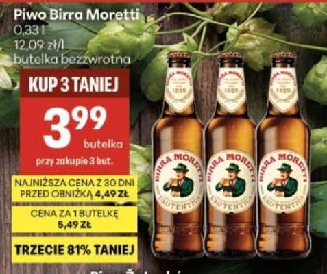 Piwo Birra Moretti