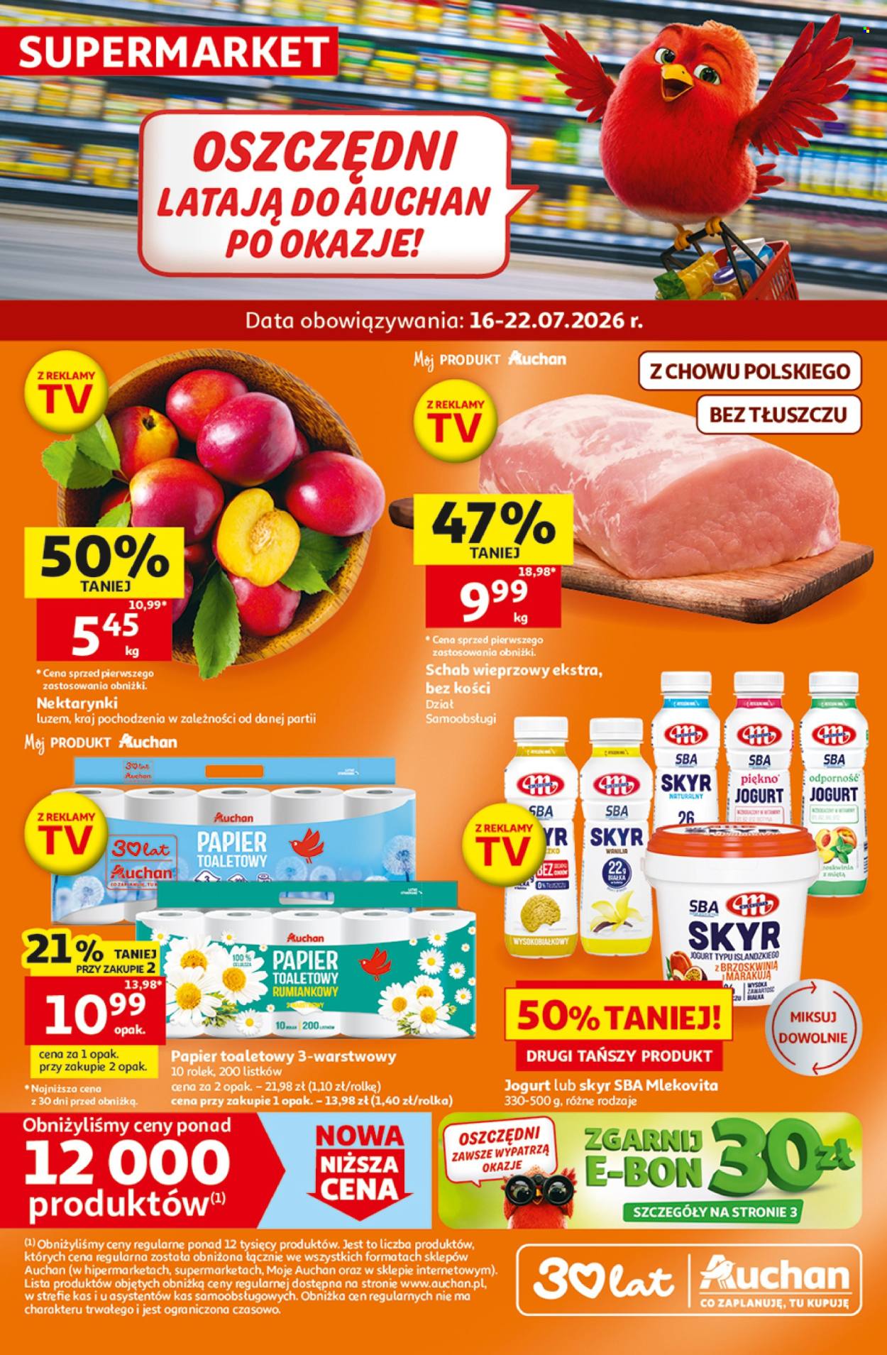 Gazetka Auchan - 16.7.2026. - 22.7.2026.. Strona 1