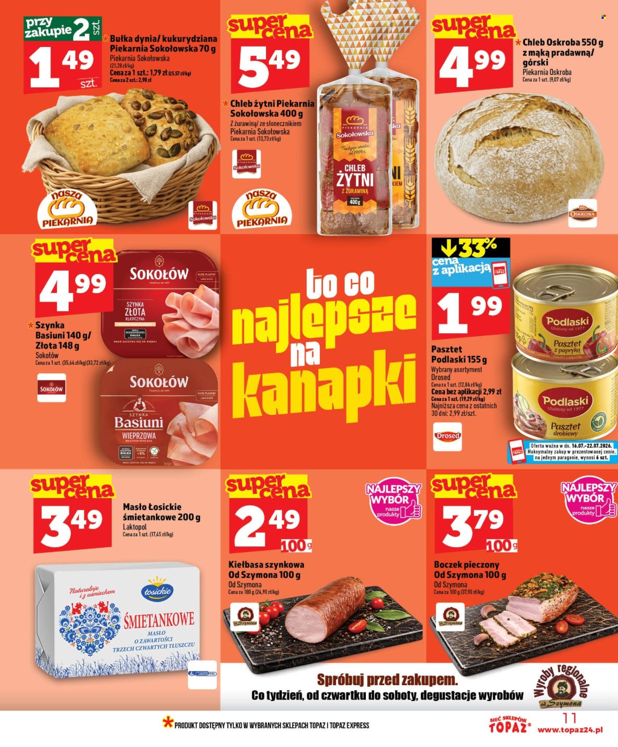 Gazetka Topaz - 16.7.2026. - 22.7.2026.. Strona 11
