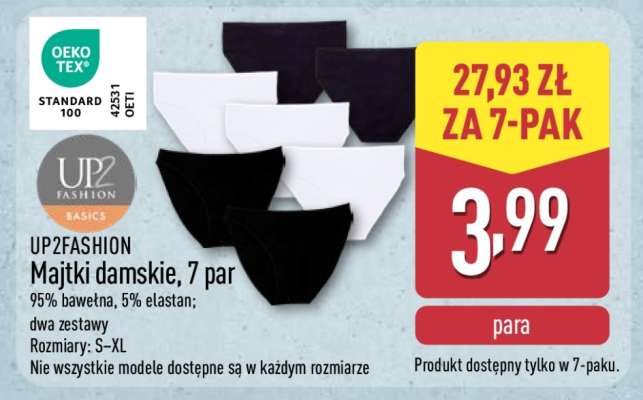 UP2FASHION Majtki damskie, 7 par