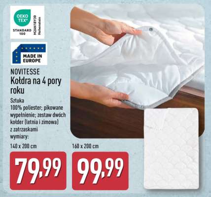 NOVITESSE Kołdra na 4 pory roku