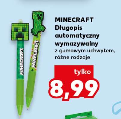 MINECRAFT Długopis automatyczny wymazywalny