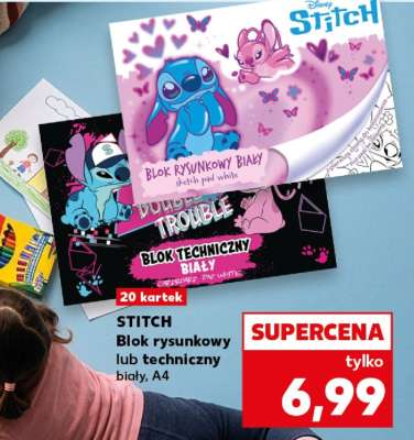 STITCH Blok rysunkowy lub techniczny biały, A4