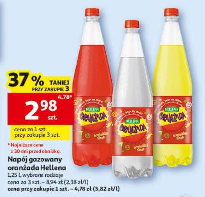 Napój gazowany oranżada Hellena