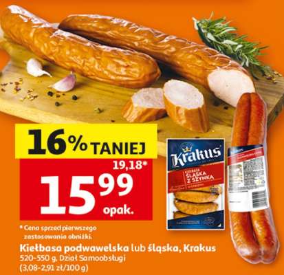 Kiełbasa podwawelska lub śląska, Krakus