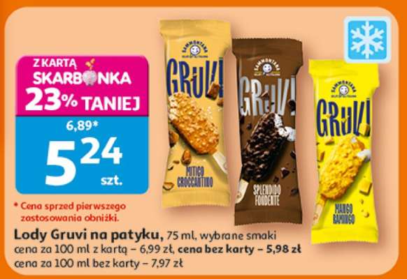 Lody Gruvi na patyku