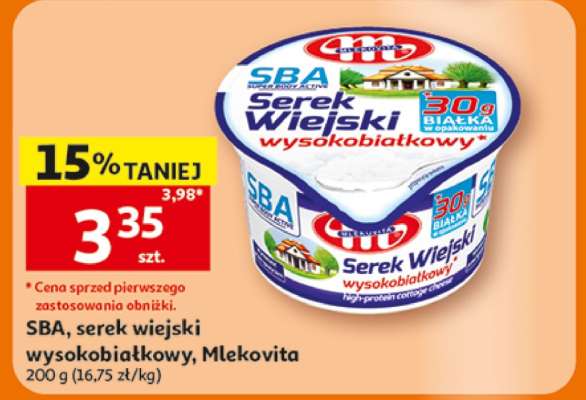 SBA, serek wiejski wysokobiałkowy, Mlekovita