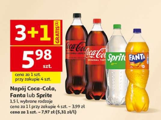Napój Coca-Cola, Fanta lub Sprite