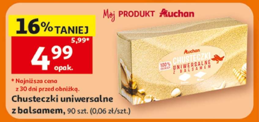 Chusteczki uniwersalne z balsamem