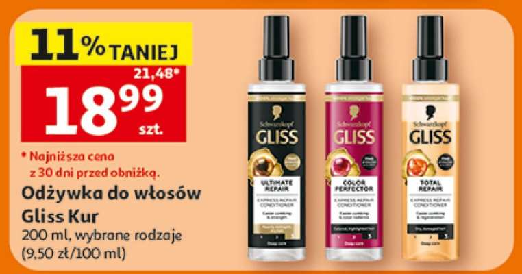 Odżywka do włosów Gliss Kur