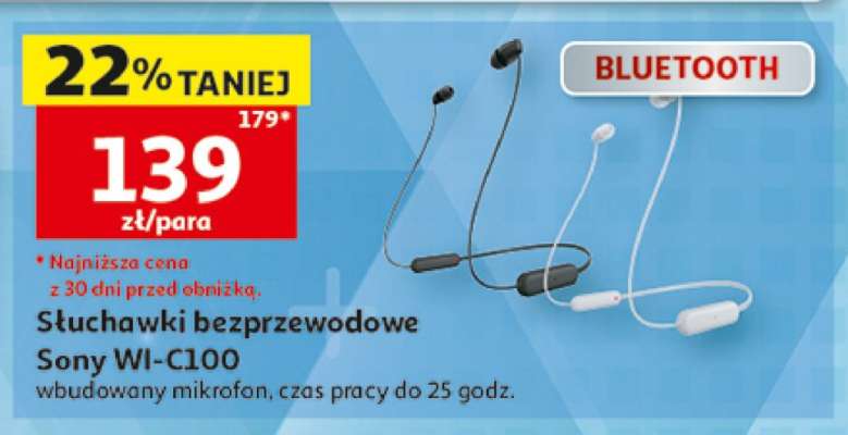 Słuchawki bezprzewodowe Sony WI-C100