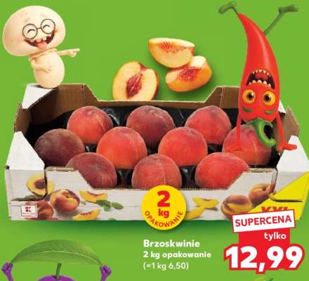 Brzoskwinie 2 kg opakowanie