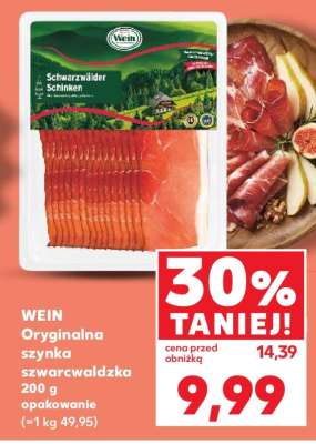 WEIN Oryginalna szynka szwarcwaldzka 200 g opakowanie
