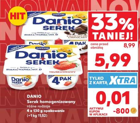 DANIO Serek homogenizowany różne rodzaje