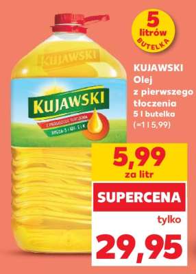 KUJAWSKI Olej z pierwszego tłoczenia 5 l butelka