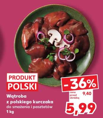 Wątroba z polskiego kurczaka do smażenia i pasztetów 1 kg