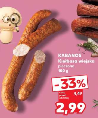 KABANOS Kiełbasa wiejska pieczona 100 g