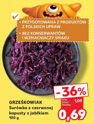Surówka z czerwonej kapusty z jabłkiem 100 g