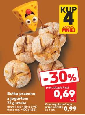 Bułka pszenna z jogurtem
