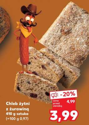 Chleb żytni z żurawiną