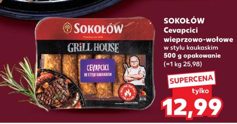SOKOŁÓW Cevapcici wieprzowo-wołowe w stylu kaukaskim