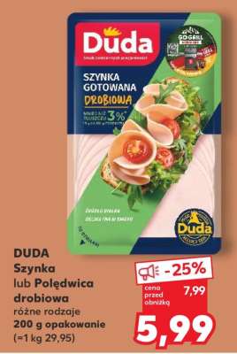 DUDA Szynka lub Polędwica drobiowa