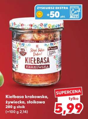 Kiełbasa krakowska, żywiecka, słoikowa