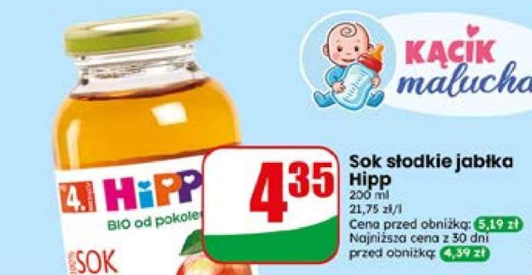 Sok slodkie jablka Hipp